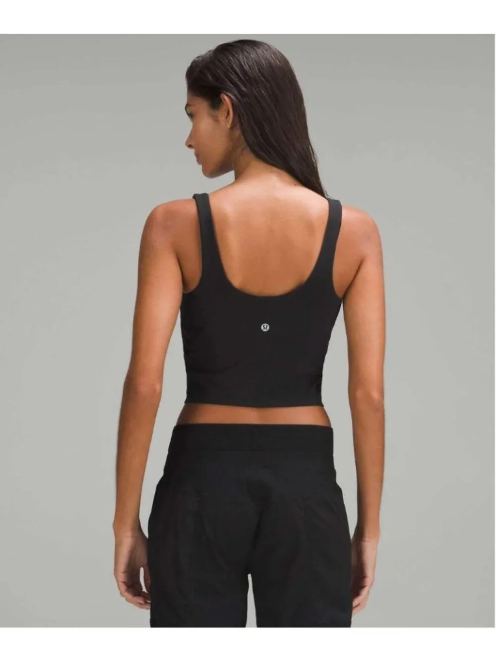 lululemon Align Tank Top Black Size 6 Nulu Built In Bra Yoga LW1DTWS